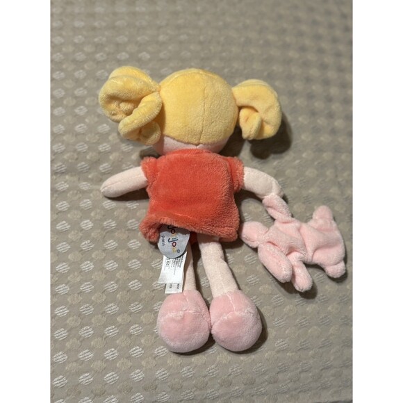 Jolijou My 1st Doll Demoiselle Corail Lovey Plush Blonde Hair Blue Eyes 7" Bear - Picture 3 of 3